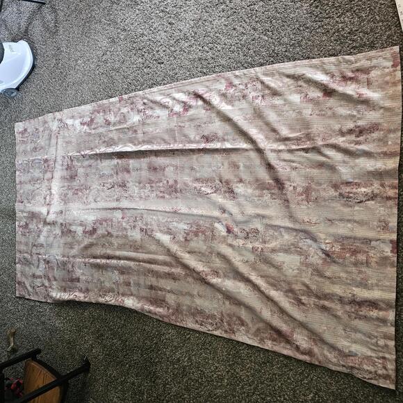 Tan/Brown/Mauve Rod Pocket Curtains - Picture 5 of 6